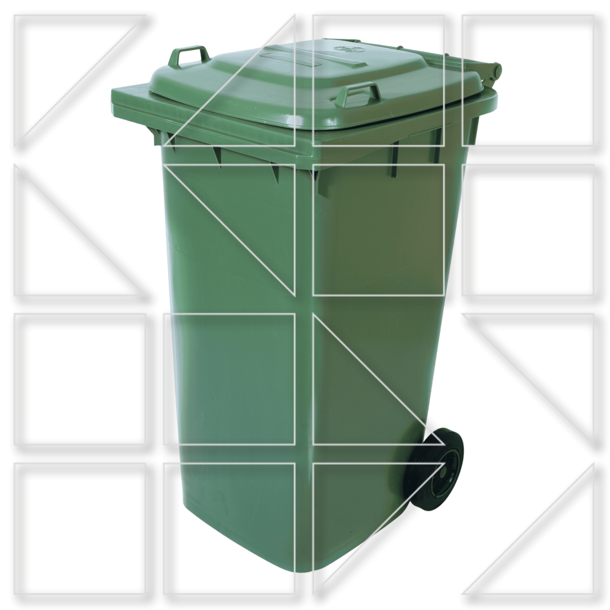 plastikos kados 120lt